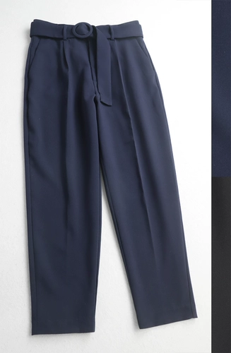 V24 0314DM острый и модный!Случайные брюки с высоким уровнем конуса.