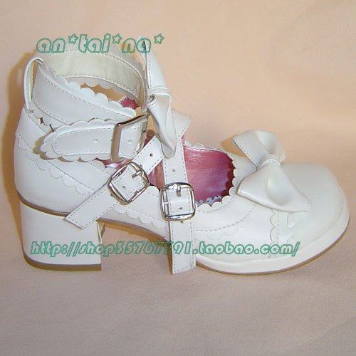 *Tai*na*◣ lolita cos кожзаменитель NK бант в среде кукла Обувь 2002-1 многоцветный antaina 