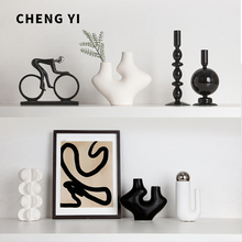 Chengyi Modern Art Simple and Abstract Luxury Wine Cabinet Decoration Home Decoration Living Room Office Desktop Decoration