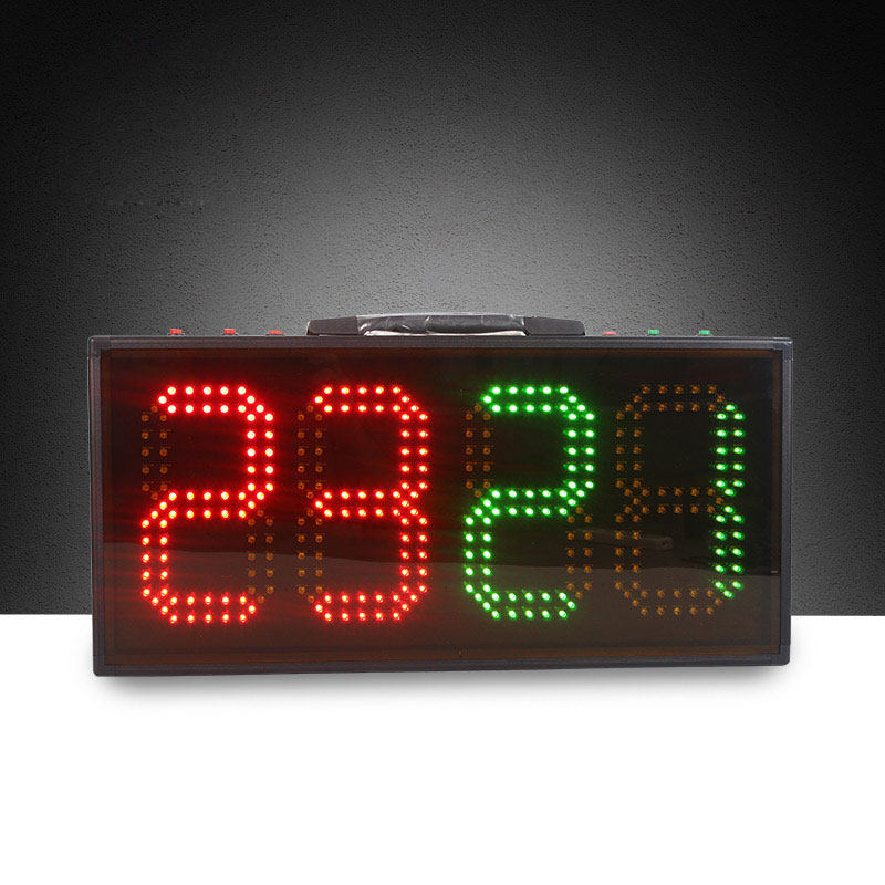Four electronic football substitution cards League-specific single-sided electronic LED display Football training and competition equipment