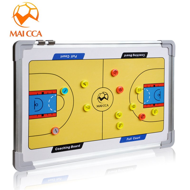 Basketball tactical board Magnetic coach teaching board Wall-mounted large aluminum alloy frame with pen magnet board eraser