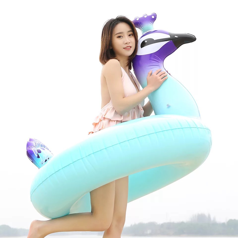 Flamingo Unicorn Donut Dày Inflatable Swim Nhẫn Nam Giới Trưởng Thành và Phụ Nữ Trẻ Em Nách Vòng Tròn Phao Cứu Sinh phao tắm cho trẻ sơ sinh