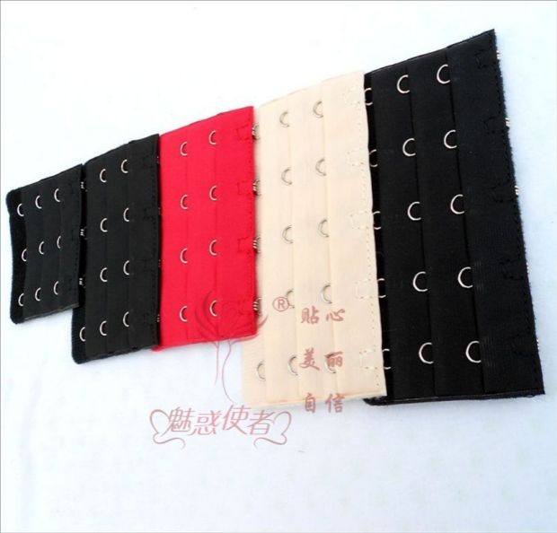 Áo ngực mở rộng kéo dài 345 hàng khóa sau lưng khóa phụ kiện đồ lót Điều chỉnh thời gian sinh lý theo chiều dài chặt chẽ dây nối áo lót trong suốt