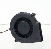 DC DC 12v 7 5cm 75mm 7515 double ball durable snail Turbo radiator Blower