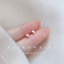Simple little star S925 sterling silver earrings female earplugs super small mini cute versatile five-pointed star earrings