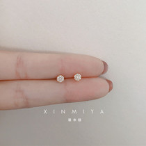 Work can be worn with mini invisible ear spikes Tiny Flower Hearts Sprinkles 925 pure silver zircons Disc Earbone Nails