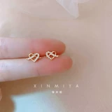 Серьги, небольшие маленькие изысканные клипсы, серебро 925 пробы, 2025 года, премиум класс, без проколов ушей
