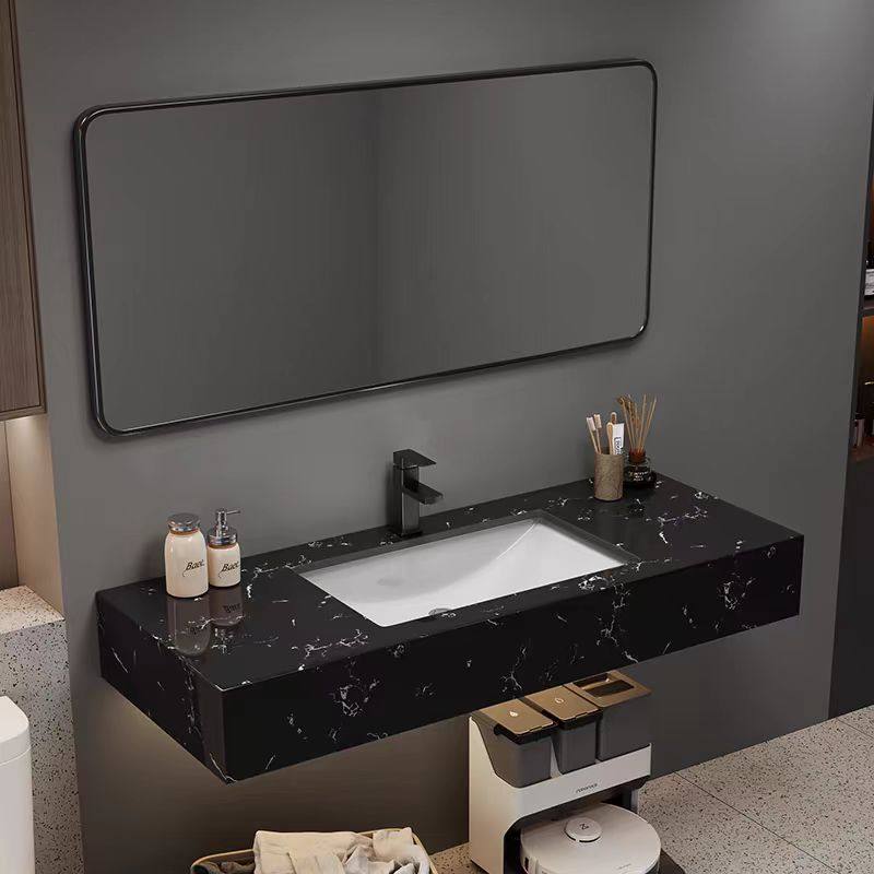 Hotel Simple Marble Washbasin Under-Counter Basin Home Bathroom Wall-Mounted Washbasin Washbasin Set Hotel Simple Marble Washbasin Under-Counter Basin Home Bathroom Wall-Mounted Washbasin Washbasin Set