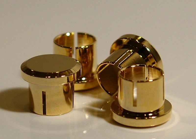 Licensed Taiwan manufacturer pure copper gold plated (G) RCA signal shield cover