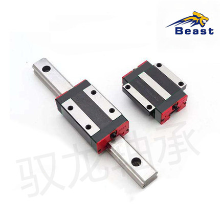 Linear square rail slider hgh HGW15 20 25 30 45ca line rail rail square flange type