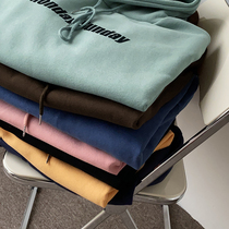 Flower field window original sweater female letter printing Korean loose 2021 new spring and autumn salt hooded coat tide