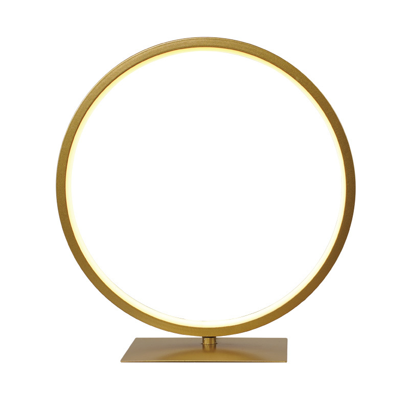 Gold Frame Buddha Niche Background Light Ring Led Entrance Decoration Buddha Halo Desktop Ornament Modern Touch Simple
