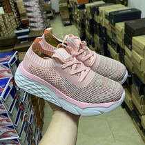 Summer new ladies low-top casual sports shoes womens shoes running shoes flying woven breathable jogging shoes light and soft