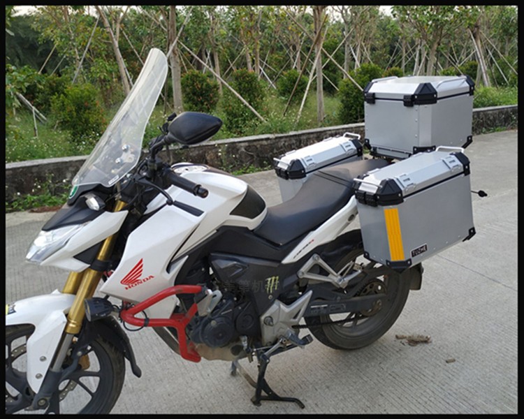 Lifan LF200-10L hộp bên KPT200 nhôm bên hộp hộp sửa đổi phát hành nhanh chóng ba hộp thân cây không thấm nước - Xe gắn máy phía sau hộp thùng đựng đồ gắn đuôi xe máy