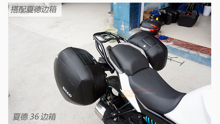 Mùa xuân gió 400GT bên hộp sửa đổi Xiade bên hộp phía sau hộp thân hộp hộp lưu trữ hộp bên xe máy có thể tháo rời - Xe gắn máy phía sau hộp thùng đựng đồ xe máy
