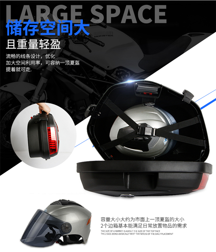 Wuyang Honda CB190R Storm Eye Motorcycle Side Box CB190X Mammoth Side Box Tái trang bị Hộp treo - Xe gắn máy phía sau hộp thùng sau xe máy có tựa lưng