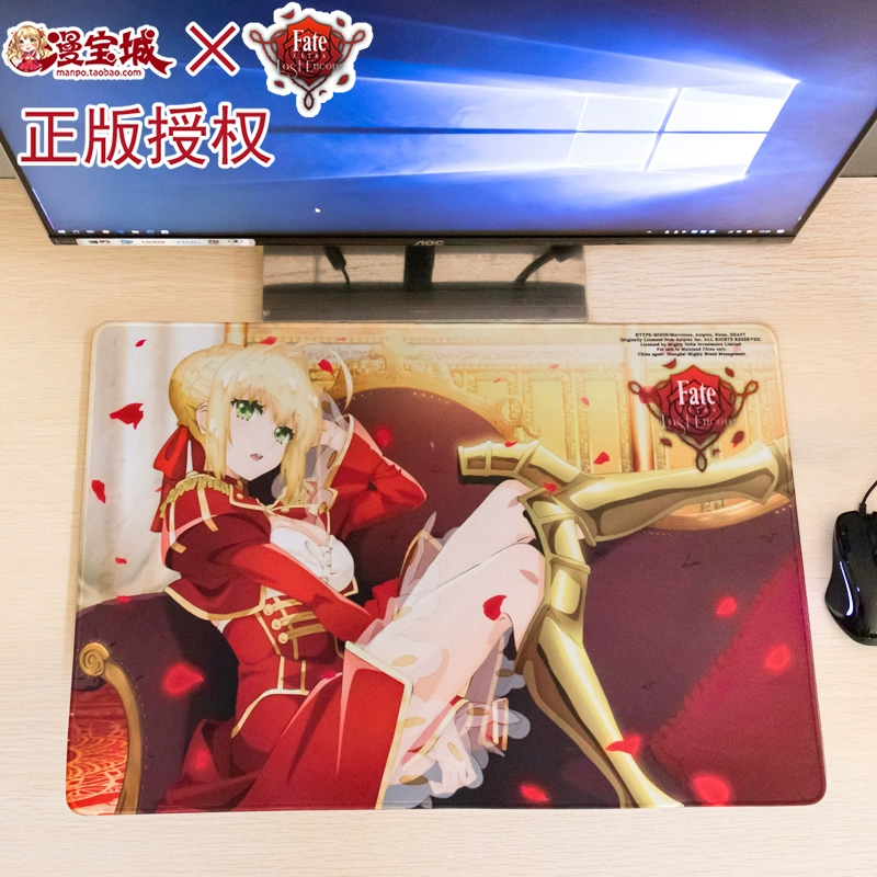 Ủy quyền chính hãng FATE Fate Night Chương mới Anime Ngoại vi Sabre King Bàn di chuột Bàn di chuột phím lớn - Carton / Hoạt hình liên quan