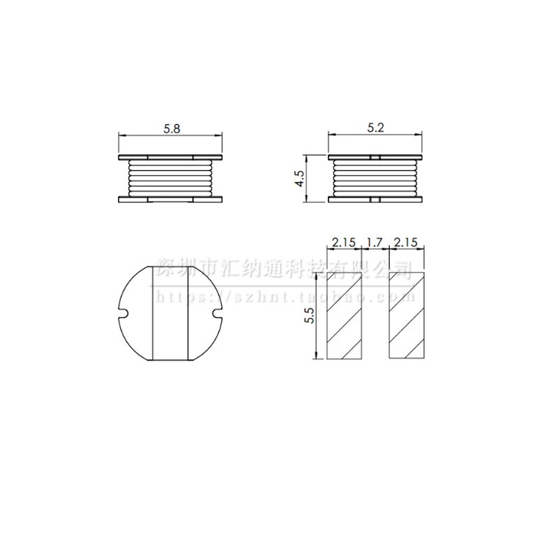 Cuộn cảm chip CD54 2.2 4.7 10 22 33 47 100 220 470UH cuộn cảm điện dây quấn