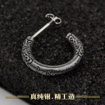 Golden hoop stick mens earrings men mens trend personality mens model 2021 new trendy mens earrings mens sterling silver domineering single