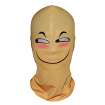 Manual hilarious face sloped eye smirk headgear evil fuck up the hood funny.