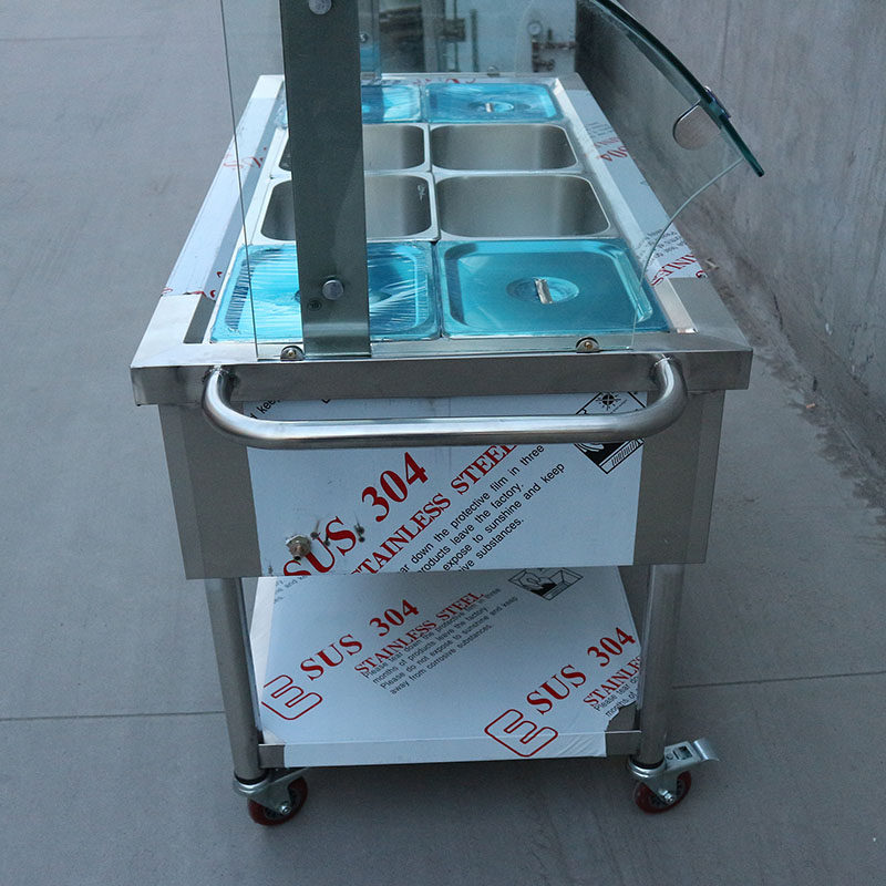 Home Dining Room Commercial Gas Insulation Sales Dining Desk Stainless Steel Heating Vegetable Fast Food Truck 4 Basin 6 G Energy Saving Warm Soup Pool-Taobao