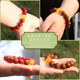 Fidelity ore gold amber honey wax amber carving Heart Sutra round beads loose beads separated beads Buddha beads Xingyue Bodhi accessories accessories