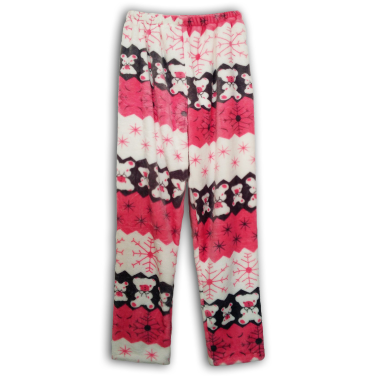 Flannel nam và nữ ngủ quần nghỉ ngơi tại nhà cộng với quần nhung ấm đôi quần bò nữ
