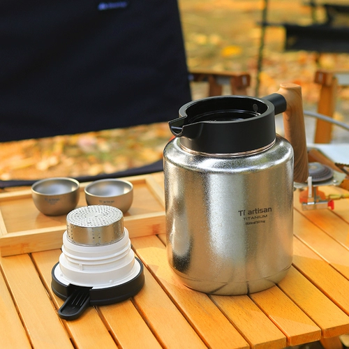 Ремесленник, дорожный заварочный чайник, умный чай для кемпинга, вместительный и большой металлический термос, чайный сервиз