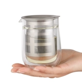 Дорожный ремесленник, двухэтажный стеклянный чай, портативная чайная чашка, 260 мл