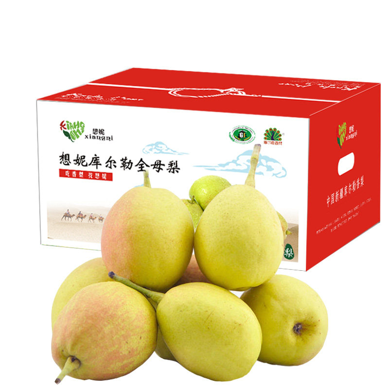 Thinking Nani Xinjiang Kulle fragrant pear whole mother pear fresh fruit special class Kulle fragrant pear 10 catty and straight hair