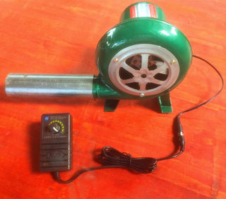 新款纯铜大功率鼓风机无烟柴火炉子专用家用电动吹风机220V转12V