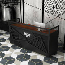 Industrial style Nordic ins net Red clothing store Milk tea shop Cafe Retro small cashier front desk reception desk