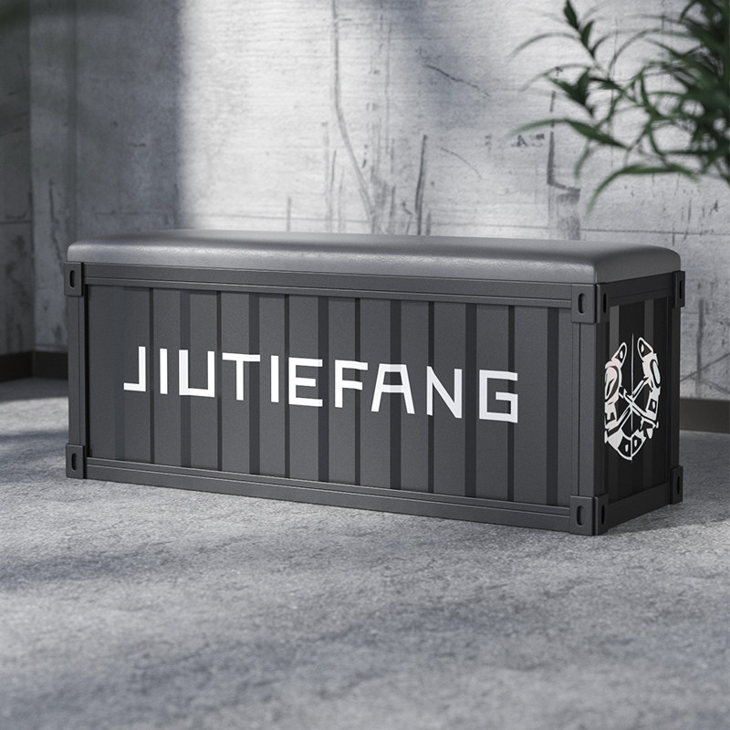 Change shoe stool home door bench storage shoe cabinet milk tea shop dance catering leisure net red industrial style bench