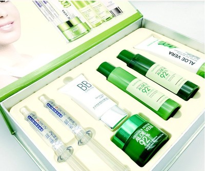 Lady Skin Care Gift Set Aloe Vera Summer BB Cream Essence Cream Water Light Needless Water Skin-care Products
