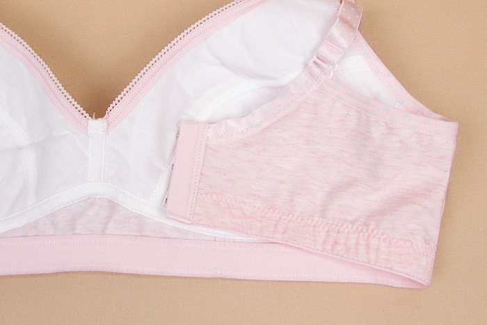 Cotton dễ thương cô gái phát triển áo ngực không có vòng thép học sinh trung học đồ lót nữ mà không có phần xốp mỏng áo ngực kích thước lớn