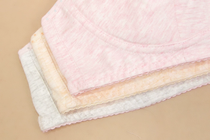 Dễ thương phong cách đại học cotton cô gái áo ngực cô gái loại áo ngực áo học sinh trung học cơ sở thời kỳ phát triển đồ lót không dây - Áo ngực không dây