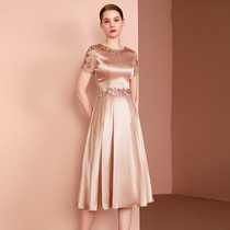 Dress dress womens banquet temperament 2021 wedding reception mother evening dress noble temperament usually wear dress women