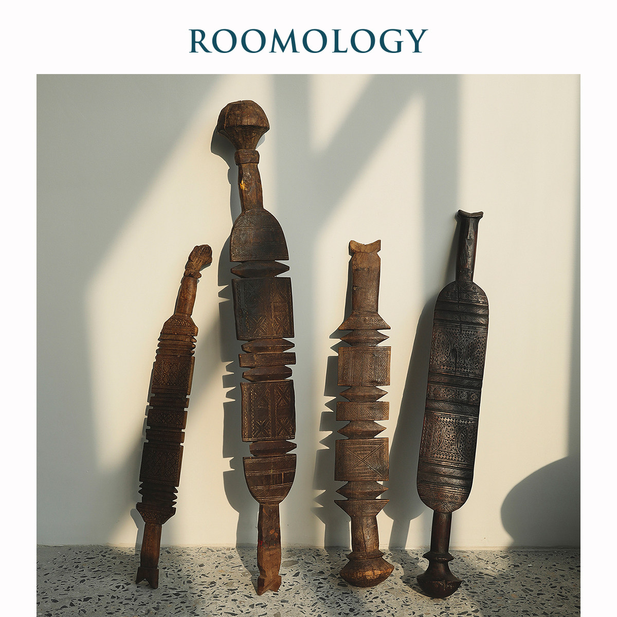 Roomology Africa imports Tuareg artisanal engraving of ancient tent nails unique ethnic hanging decoration pendulum sculptures