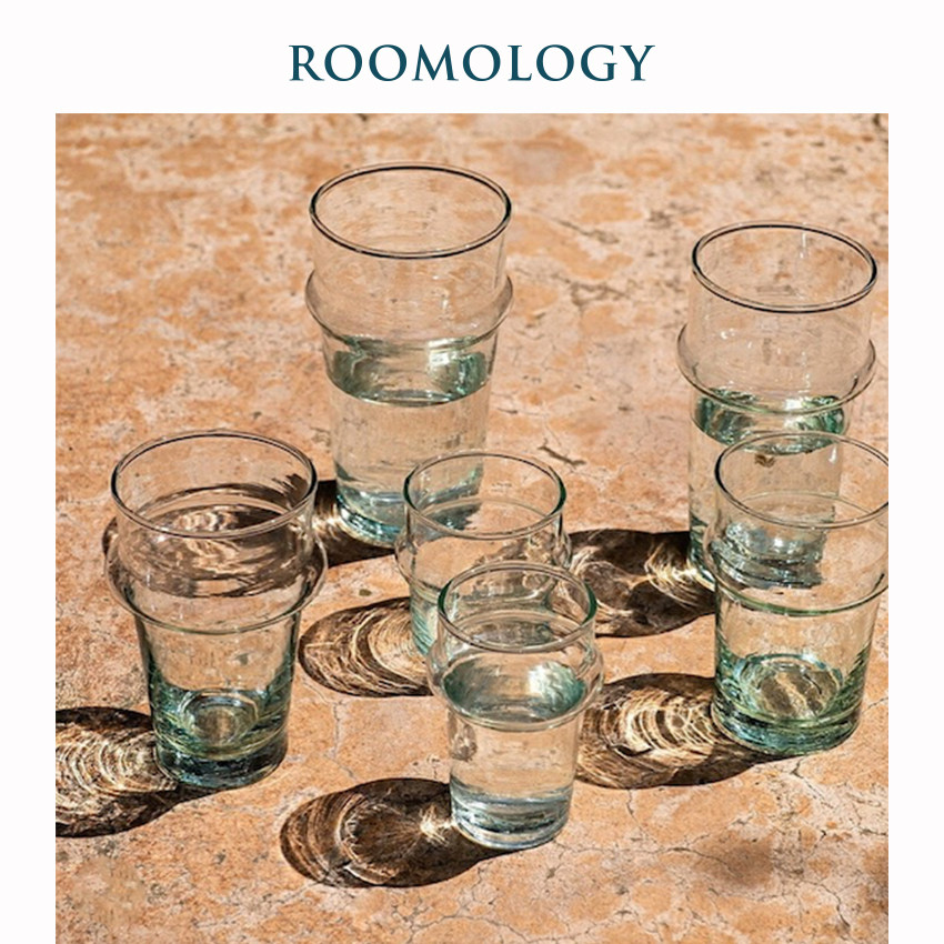 Roomology Morocco imported classic handmade glass water cup juice cup coffee cup tea cup wine glass