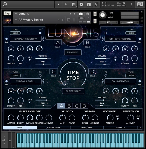 Оригинальный саундтрек к фильмам и телевидению Luftrum Lunaris Pads Moonwalk Саундтрек KONTAKT