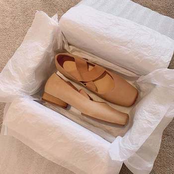 Retro square-toe ballet shoes, juvenile leather cross-stretch ballet shoes, wear uma pig nose, mary jane single shoes Retro square-toe ballet shoes, juvenile leather cross-stretch ballet shoes, wear uma pig nose, mary jane single shoes