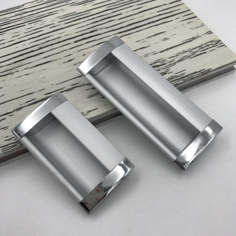 Good mood popular zinc aluminum alloy cabinet door drawer handle slotted concealed buckle hand pull door handle 105 spot