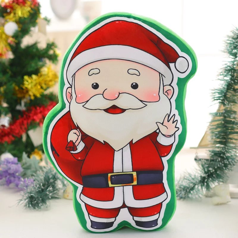 Ưu đãi đặc biệt âm nhạc ông già Noel cây tuyết người tuyết vớ gối đệm túi mặt dây chuyền công ty quà tặng gối mền 2in1