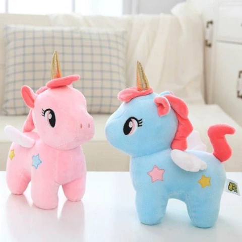 Cartoon Unicorn Doll Doll Korea Net Red Girl Heart Đồ chơi sang trọng Chàng trai và cô gái Quà tặng sinh nhật - Đồ chơi mềm