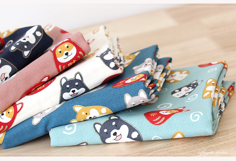 Sản phẩm mới và bronzing nóng Shiba Inu nhập khẩu vải cotton hướng dẫn in quần áo trẻ em DIY vải một sân - Vải vải tự làm vải cotton nỉ