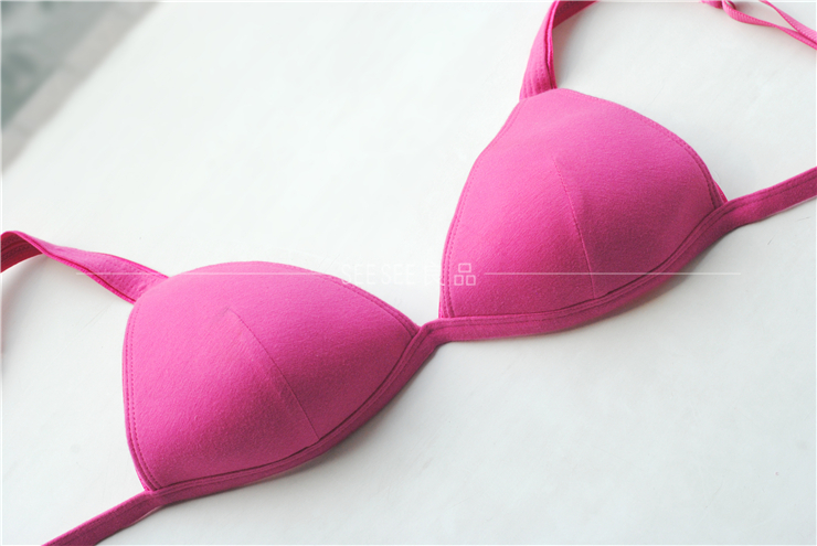 Bộ bikini đồ lót nữ mỏng áo ngực mềm cup không có vòng thép sâu V sexy 70AB75AB80 tam giác chống ánh sáng