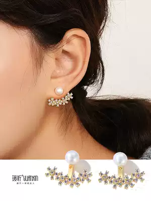 Natural freshwater pearl earleless ear clip female ear needle simple Mori Super Fairy earrings 2021 New Tide premium