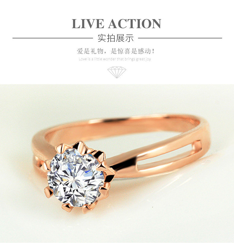 Bague Femme IAMPXIN   en Zircone synthetique strass - Ref 3088833 Image 9