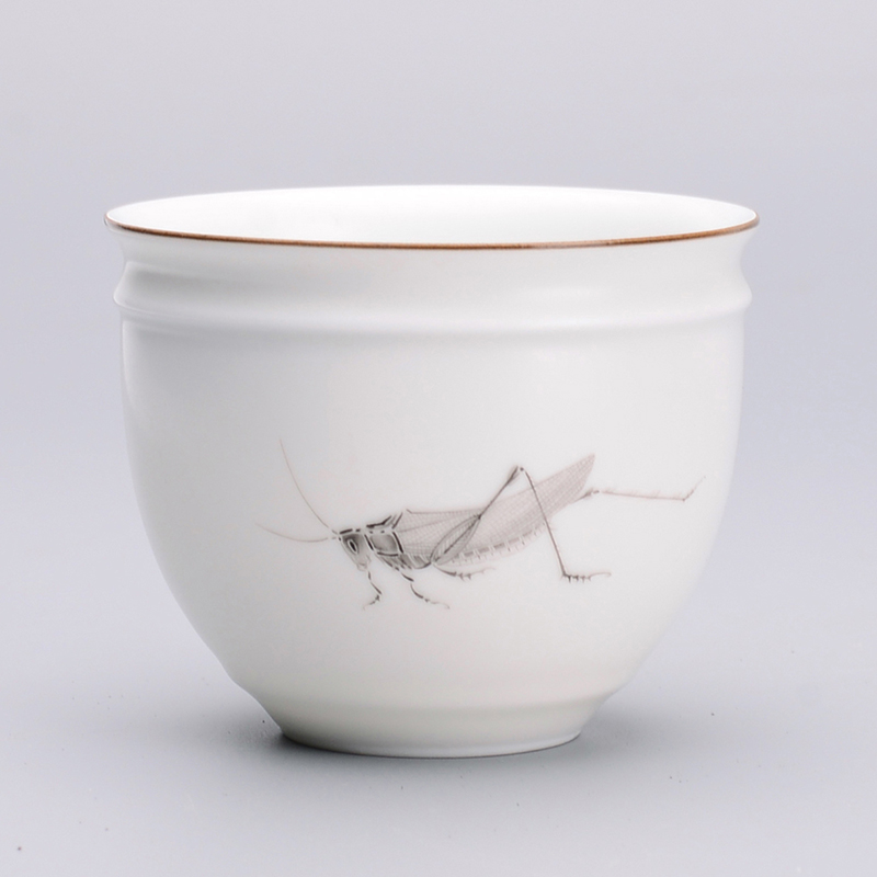 (Famous hand-painted) hand-painted flowers and birds single cup pure hand-painted glaze new color Jingdezhen ceramics 24