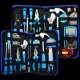 Shangjiang Home Tool Set Multi-function Hardware Tool Kit Electrician Toolbox Set Manual Tool***